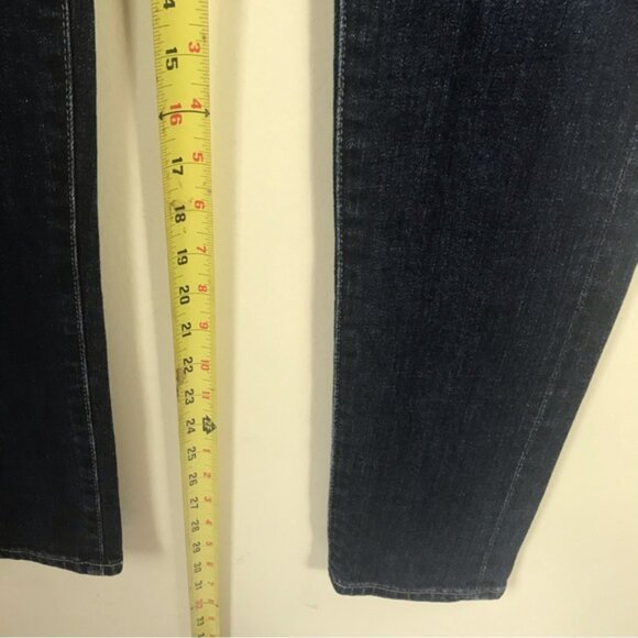 AG Adriano Goldschmied Nikki Relaxed Skinny Jeans Medium Blue Zipper Pocket 25 R - Picture 13 of 14